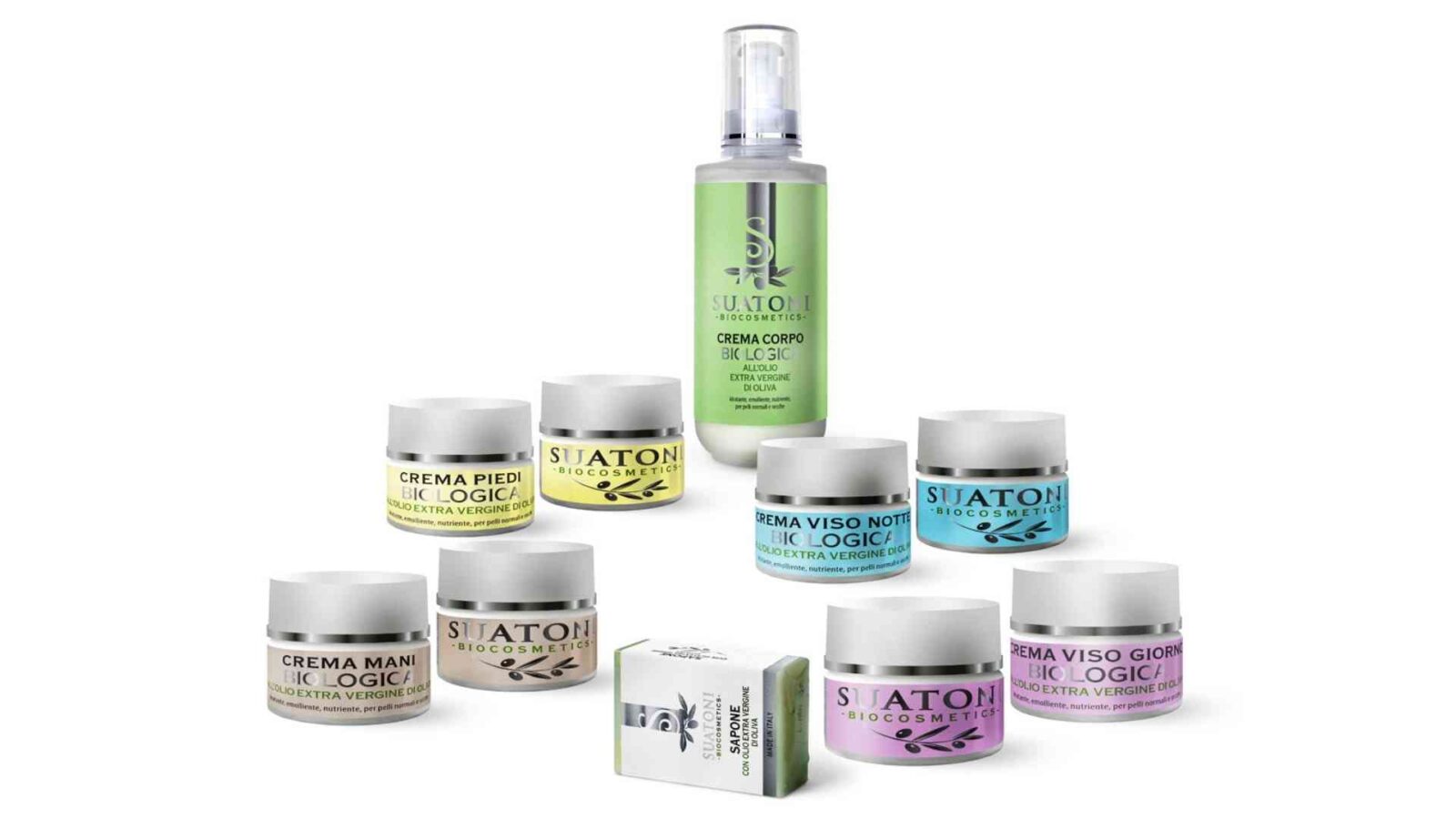 Linea cosmesi bio Frantoio Suatoni